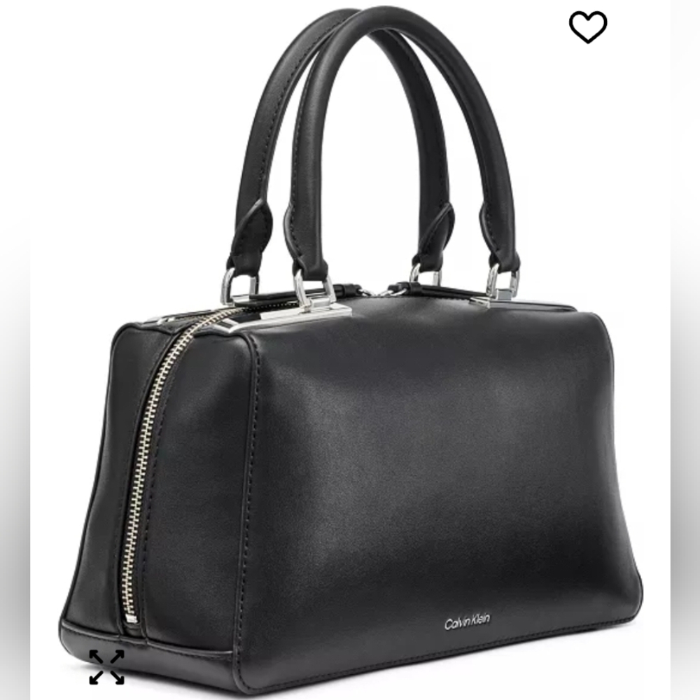 New Calvin Klein Black Satchel Bag